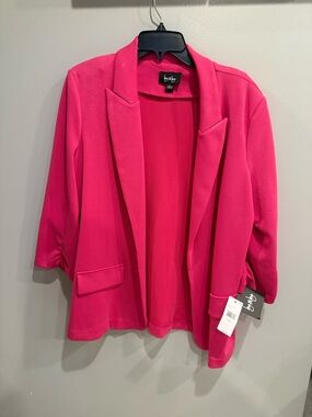 by & by Bright Fuchsia Open-Front Blazer